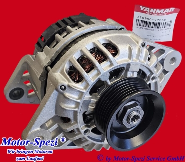 Lichtmaschine für Yanmar 4JH80 (12V - 120A), original 128990-77250