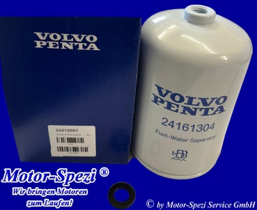 Volvo Penta Kraftstofffilter für D4 Generation E/F mit Aquamatic / IPS, original 24215091 ersetzt 24161304