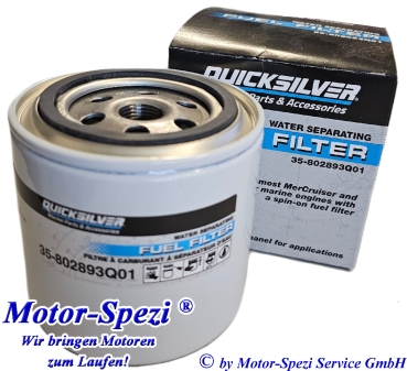 Quicksilver Kraftstofffilter / Wasserabscheider, original 35-802893Q01