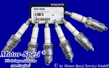 Volvo Penta Zündkerzensatz für V6 frühere Modelle, original 3851859
