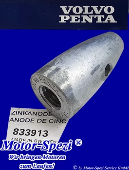 Volvo Penta Zinkanode für alte 25mm und 30mm Wellen, original 833913