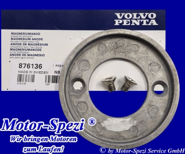Volvo Penta Magnesiumanode für Z-Antriebe AQ 250, 270 und 275, original 876136
