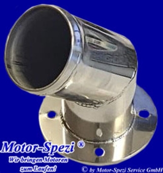 Niro-Borddurchlass 45° für Auspuff Ø 50mm