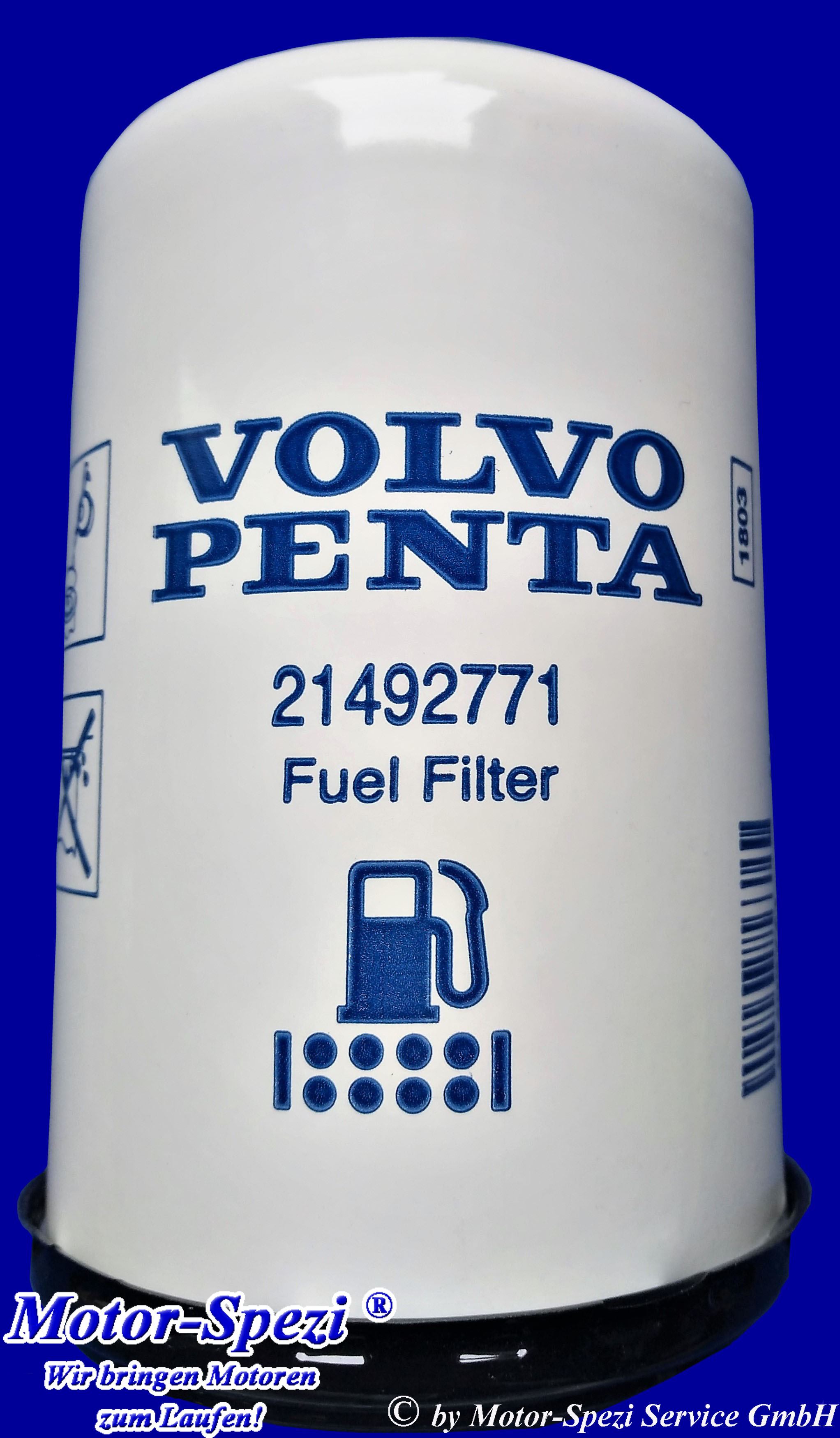 Motor-Spezi - Volvo Penta Kraftstofffilter, passt MD30, TMD30, TAMD30 und  AQAD30. Original Volvo Penta 21492771 ersetzt 3825133.