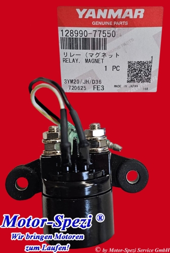 Yanmar Relais für 2YM15, 3YM20 und 3YM30 (12V), original 128990-77550 ersetzt 120270-77511