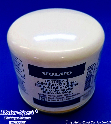 Volvo Penta Ölfilter für Baureihe MD21 und AQD21, original 3517857