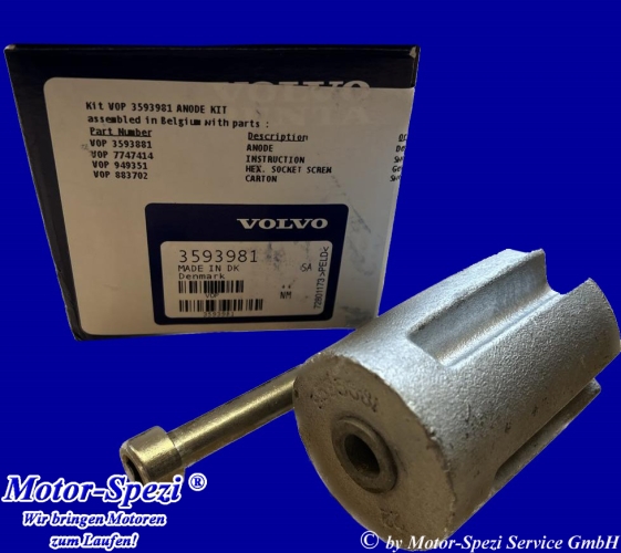 Volvo Penta Cast iron Anode (Gusseisen) für IPS-A bis IPS-F, original 3593981