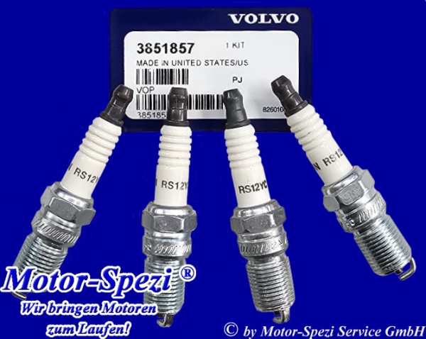 Volvo Penta Zündkerzensatz für 3.0GL und 3.0GS, original 3851857