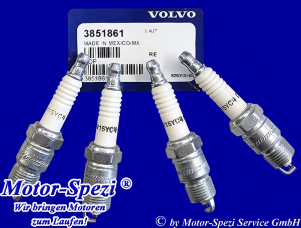 Volvo Penta Zündkerzensatz für V8, original 3851861
