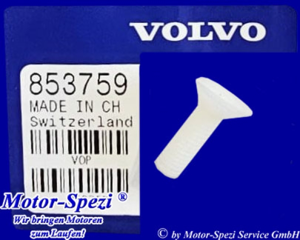 Volvo Penta Schraube für Zahnsegment, original 853759