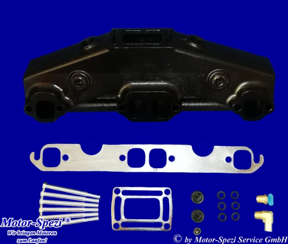 Abgassammler für Volvo Penta 5.0 Liter V8 ab 1994, ersetzt 3847501 und 3857723