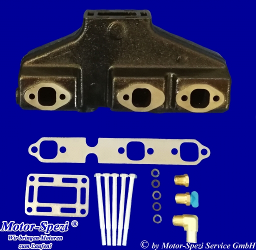 Abgassammler für Volvo Penta V6 vor 1993, ersetzt 856894 und 841676