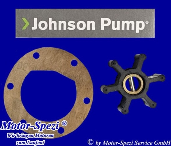 Johnson Impeller passt für Volvo Penta MD1, MD2, MD6A, 2010A, 2020A, MB10, ersetzt 3586494 und 875807
